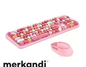 Комплект беспроводной клавиатуры MOFII Sweet 2.4G розовый
