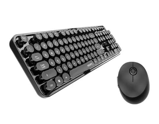 Комплект безжична клавиатура MOFII Sweet 2.4G черен
