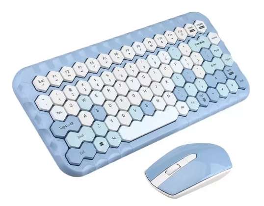 Kit clavier sans fil MOFII Honey 2.4G bleu
