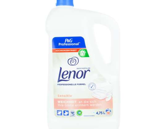 Płyn do płukania tkanin Lenor Sensitive 4,75 l chemia z zachodu