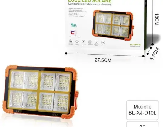 Foco LED recargable para exteriores impermeable para sitio de construcción, con cable USB, 5 modos, Camping LamEmergencia, Pesca, Tienda [Clase energética A +++]