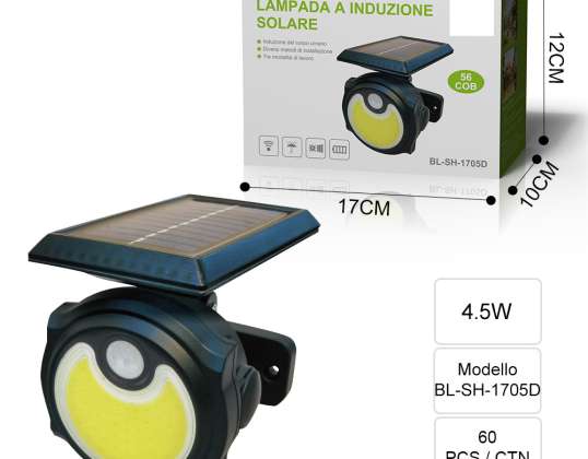 Lumini solare în aer liber, 3 moduri Opțional senzor de mișcare montat pe perete Lumini solare impermeabile, 120 de grade cu unghi larg LED Lumină solară de gazon