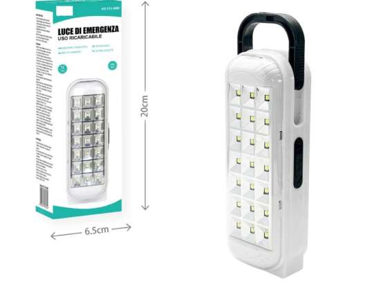 Portable Rechargeable Emergency Light 21 LEDs Long Lasting 8h with Hook