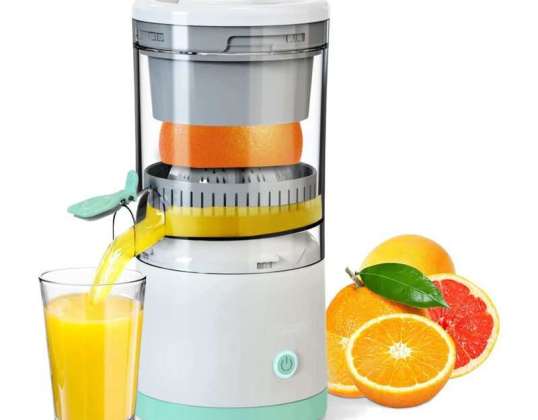 Wireless Electric Pressure Juicer 45W Citrus SqueezerPortable Automatic Electric Juicer 1500mah Rechargeable Battery Usb Charging Port Anti-drip