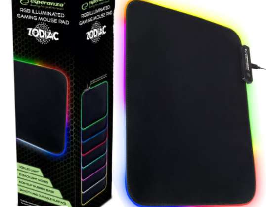 GAMING MOUSE PAD 10 RGB LED RUBBER MODES