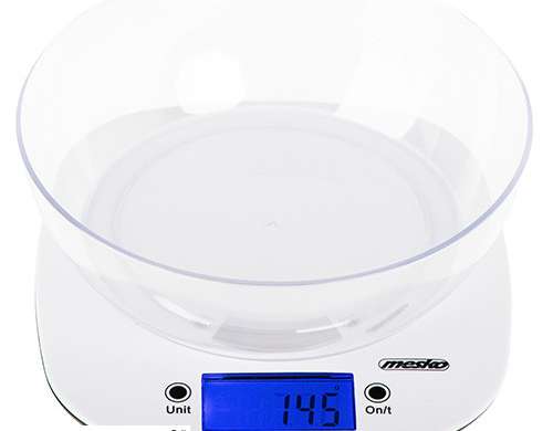 KITCHEN SCALE WITH ELECTRIC BOWL 5KG 1 4L LCD LED TARA