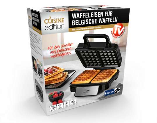 Cuisine Edition Wafelijzer voor Belgische Wafels - TV Commercial