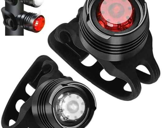 ZD114 LÁMPARA DE BICICLETA DELANTERA TRASERA 2 PCS