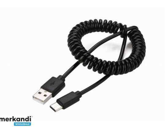 CableXpert USB typu C 0 6 m czarny CC USB2C AMCM 0,6M