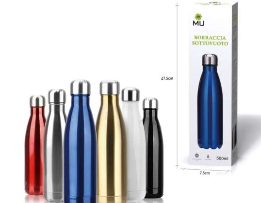 Edelstahl 500ml Flasche BPA-freie Thermoskanne Cola Wasser Bier Thermoskanne 500ml für Sportflaschen Doppelwandige isolierte Isolierflasche