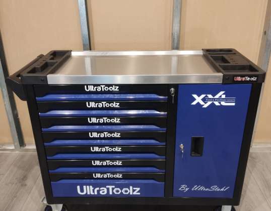 Vozík na nářadí Ultratoolz Professional XXL (zásobník 7) | 287 kusů | Modrá | Nyní k dispozici v Holandsku!!