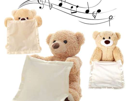 Voici l’ours en peluche Peek-a-Boo - le nouveau compagnon de jeu de votre enfant !-BOBO