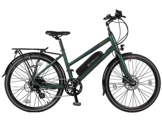 BATRIBIKE NOVA Lady & Gent, hibrid, elektromos kerékpár, 8 sebességes váltó shimano, hátsó agymotor 250W, alsócsöves akkumulátor 8,8 AH