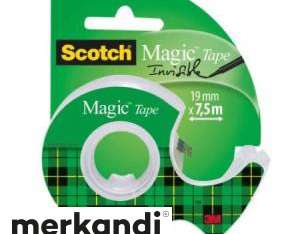 SCOTCH - Cinta adhesiva Magic 810 19mmx7,5mt con caracol