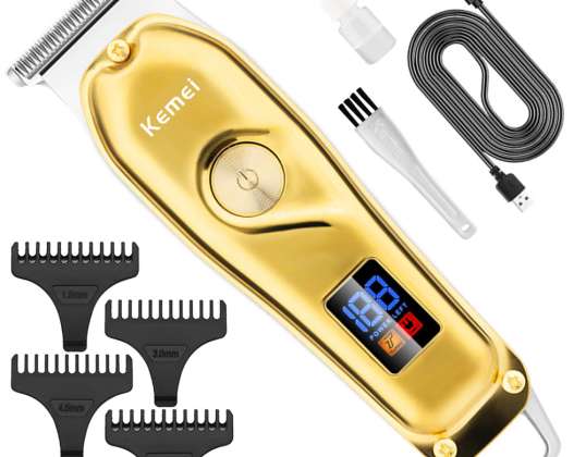 KEMEI Hair Clipper BEARD trimmer med skjerm KRAFTIG TX5
