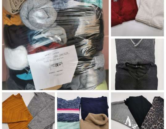 Sorted used clothing PACKAGE SWEATERS MIX PLN 3 / KG