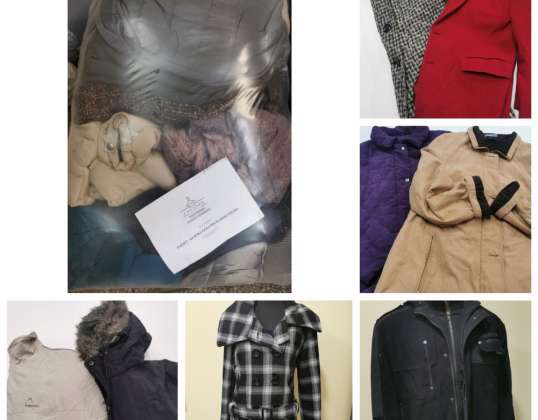Sorted second-hand clothing AUTUMN-WINTER JACKET PACKAGE WOMEN'S / MEN'S MIX 4 PLN/ KG