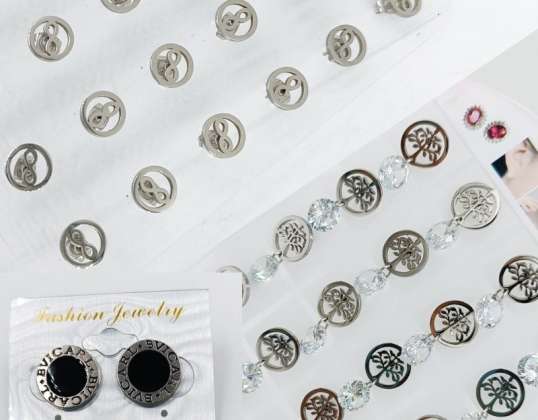 Variety of Stainless Steel Earring Displays - Costume Jewelry for Business