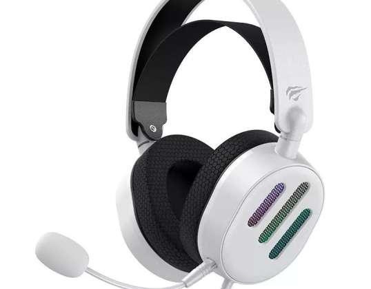 Havit H2038U RGB геймърски слушалки бели