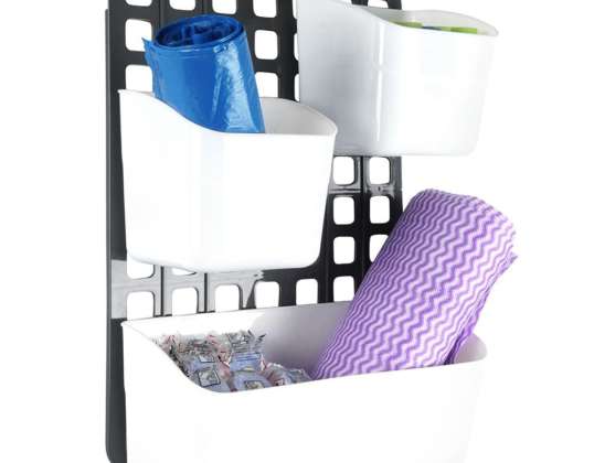 Basket shelf organizer for hanging on the door 25x10x36 cm