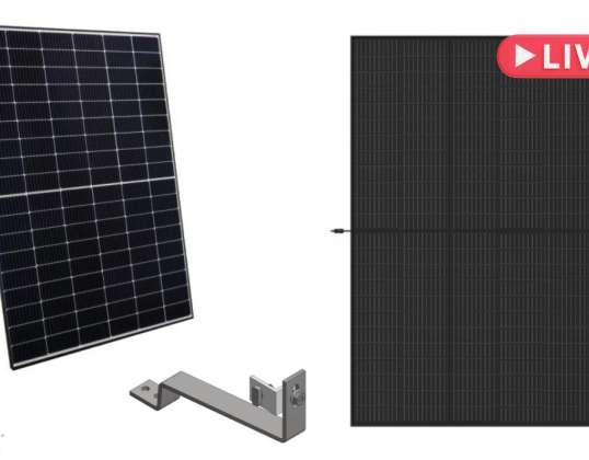 Großvolumiges Paket mit Solarmodulen und Zubehör – neu, ausgepackt von Coolblue