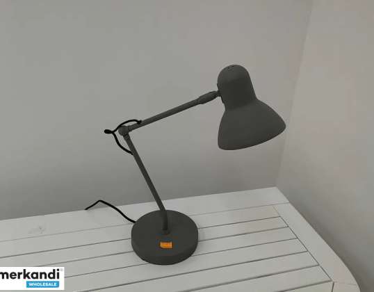 Lámpara de mesa Loïs, lámpara de escritorio gris