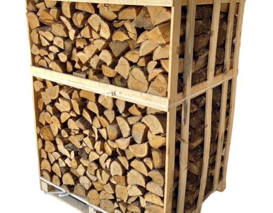 Boîtes de bois de chauffage sec en frêne et aulne de qualité supérieure 1.8RM pour les détaillants - Options d’emballage sécurisées