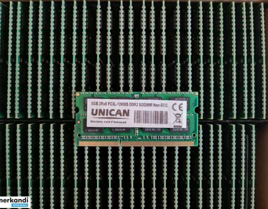 8 GB PC3L 12800S DDR3 SODIMM sülearvuti jaoks