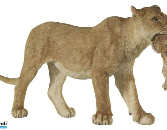Papo 50043 Yavrulu oyuncak dişi aslan figürü 6 5cm