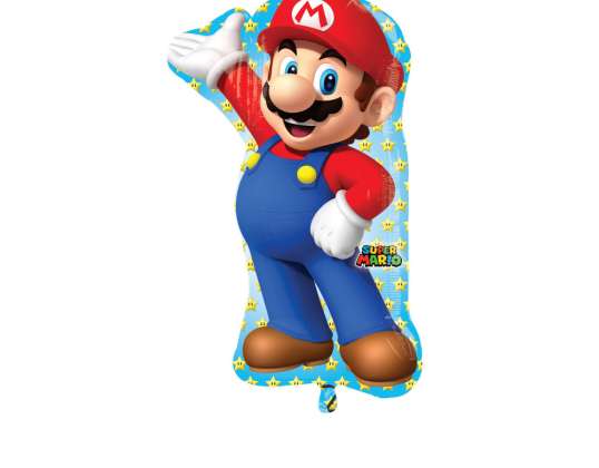 Super Mario Bros.   Balon foliowy SuperShape Mario 55x83cm