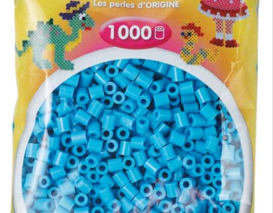 HAMA Perles à repasser Midi Bleu Azur 1000 perles