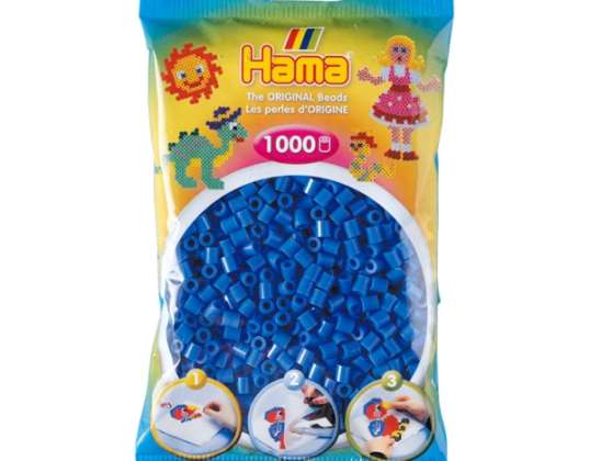 HAMA Bügelperlen Midi   Hellblau 1000 Perlen