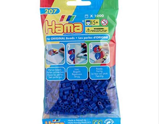 HAMA Abalorios de Planchado Midi Azul 1000 Perlas