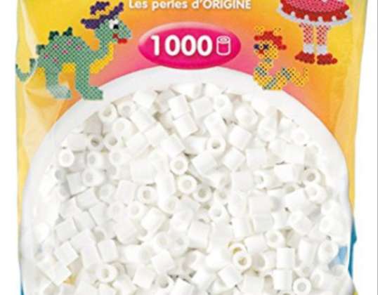 HAMA Nahláškové korálky Midi biela 1000 korálikov