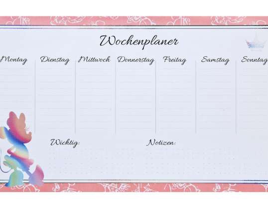 Minnie Mouse Weekly Planner