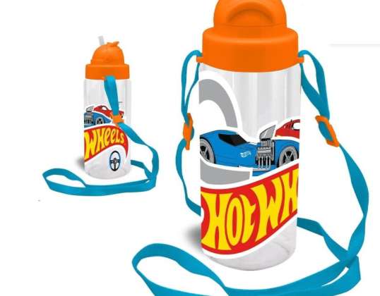 Hot Wheels Water Bottle with Strap 500 ml