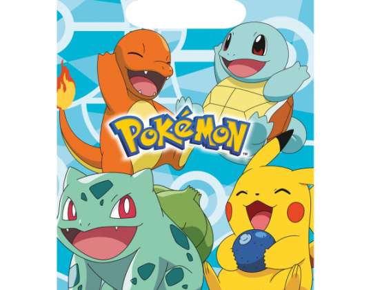 Pokémon 8 Feestzakjes 23,4 x 16,2 cm