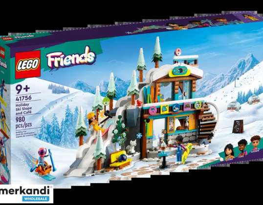 LEGO® 41756 Friends slidinėjimo trasa ir kavinė 980 dalių