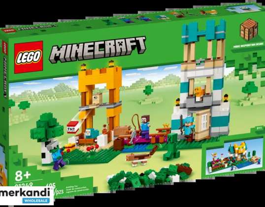 ® LEGO 21249 Minecraft Cutia de artizanat 4.0 605 piese