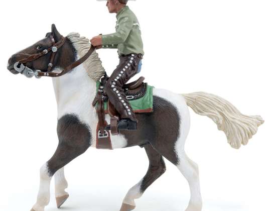 Papo 51573   Westernpferd mit seinem Reiter   Spielfigur