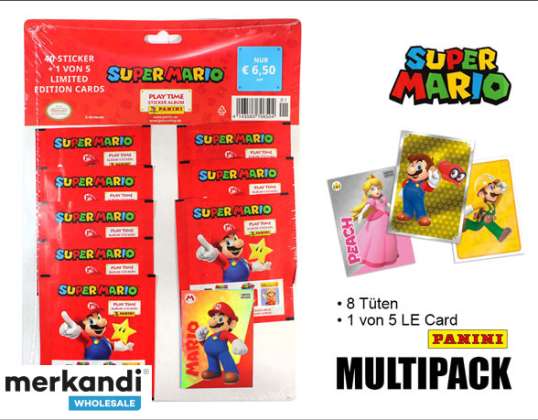 Super Mario kleebis 2023 mänguaeg - MULTIPACK