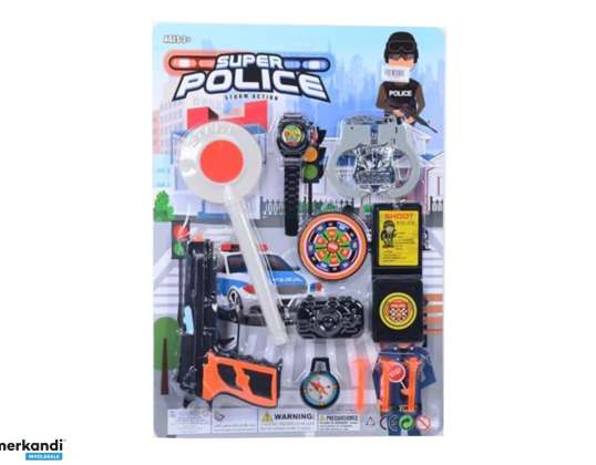 Großes Polizei Set mit Zubehör   48 cm