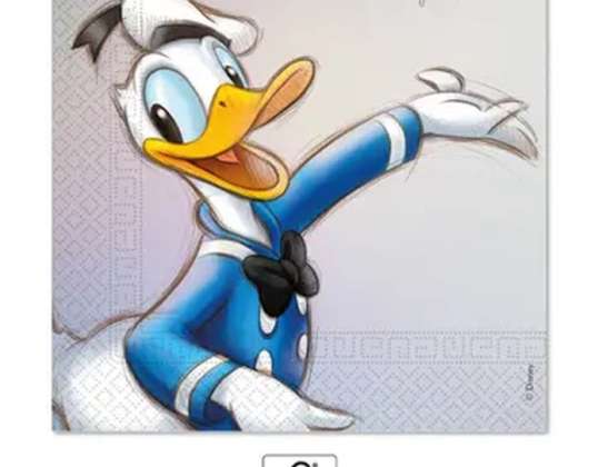 Disney&#039;s 100th Anniversary Donald Duck   20 Servietten   33 x 33 cm