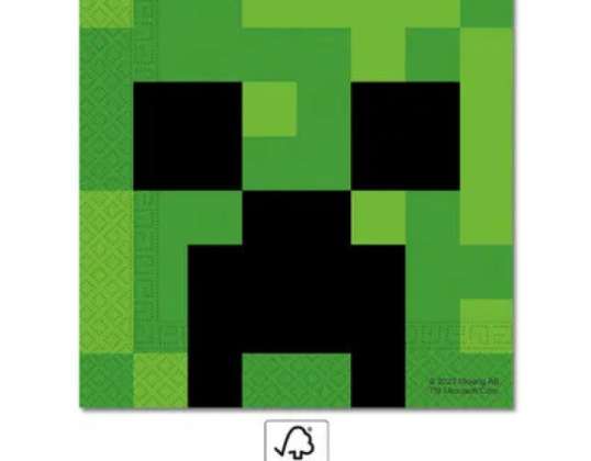 Minecraft 20 guardanapos 33 x 33 cm