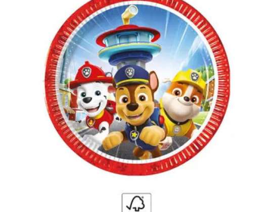 Paw Patrol 8 Paper Plate 20 cm