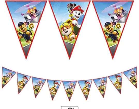 Paw Patrol trekantede flag bannere