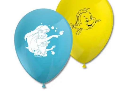 Disney Ariel Latex Balloons 2 Assorted