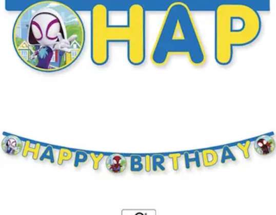 Marvel Spidey reklāmkarogs "Daudz laimes dzimšanas dienā"