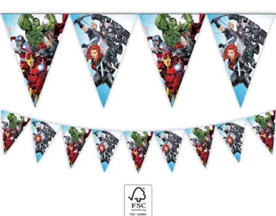 Bannere cu steag triunghiular Marvel Avengers