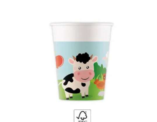 Farm 8 Paper Cups 200 ml